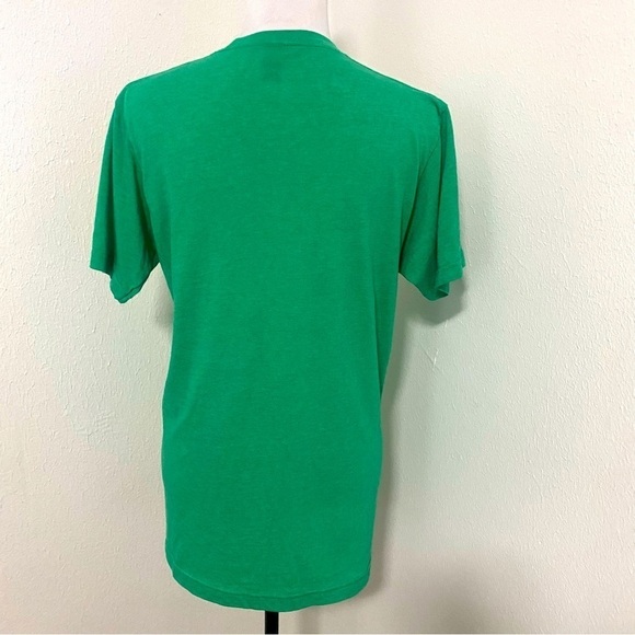 Tultex Nintendo Astros “Woo” Mushroom Super Mario Shirt Medium Green Soft Tee - Picture 3 of 6